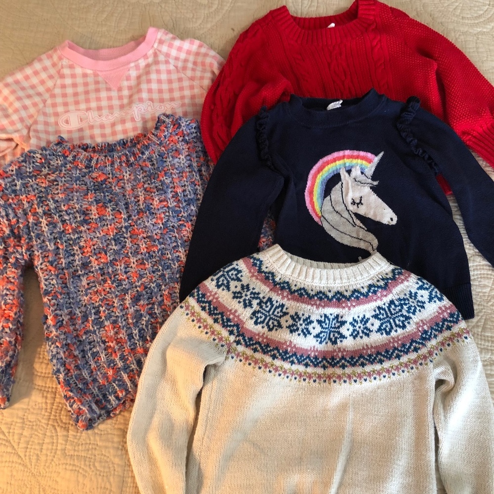 Bundle of Sweaters, 3T and one 2T